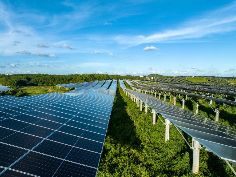 solar panels city at china
